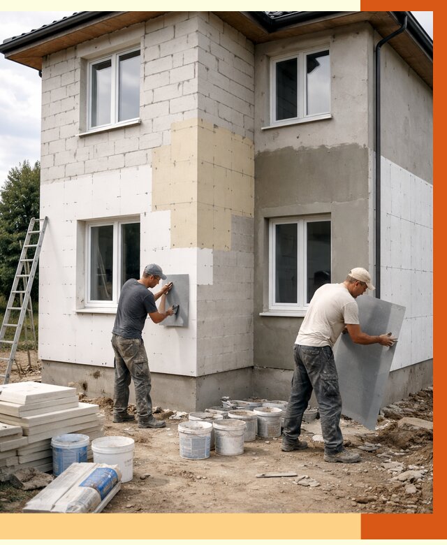 Утепление дома из газобетона в Петрозаводске от 4263 руб./м² — заказать у ТепломастерПтр